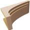 Ekena Millwork 11"W x 22"D x 11"H Wide Rockford Rough Cedar Woodgrain TimberThane Corbel, Primed Tan CORUR11X22X11ROCRCPR - alternate 6